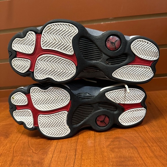 Jordan Red and White Sneakers - Picture 4 of 9